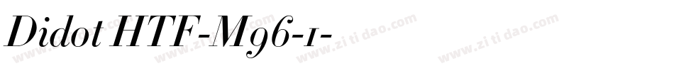 Didot HTF-M96-1字体转换